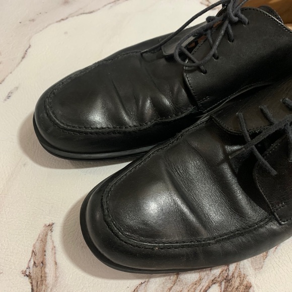 Coach Carleton Moc Toe Black Oxfords Shoes 10 - Picture 2 of 10